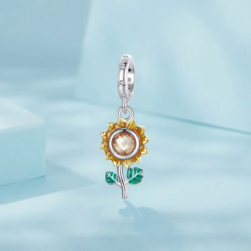 (immagine per) Perline pendenti girasole stile PANDORA - SCX151 - Visualizza 2