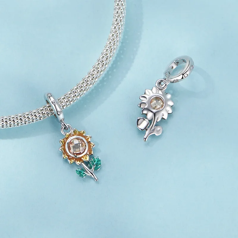 (immagine per) Perline pendenti girasole stile PANDORA - SCX151 - Visualizza 4