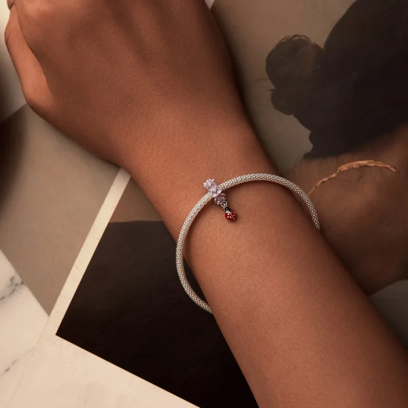 (immagine per) Perline separatore fiore coccinella stile PANDORA - SCC2740 - Visualizza 6