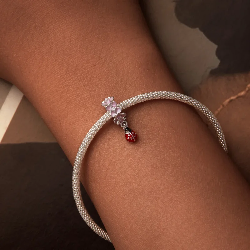 (immagine per) Perline separatore fiore coccinella stile PANDORA - SCC2740 - Visualizza 7