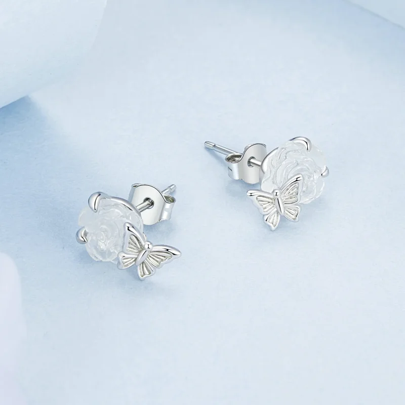 (immagine per) Rosa di cristallo stile PANDORA - BSE978 - Visualizza 4