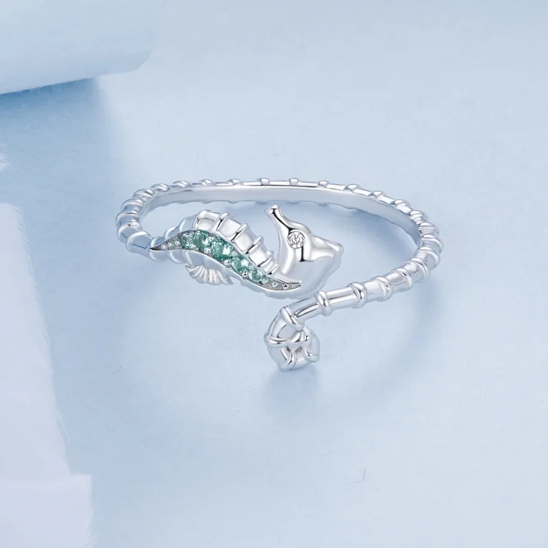 (immagine per) Anello aperto cavalluccio marino stile PANDORA - BSR559-E - Visualizza 3