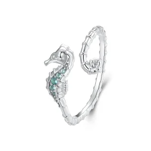 (immagine per) Anello aperto cavalluccio marino stile PANDORA - BSR559-E