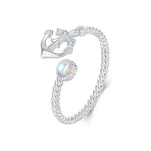(immagine per) Anello aperto con ancora stile PANDORA - SCR1044-E