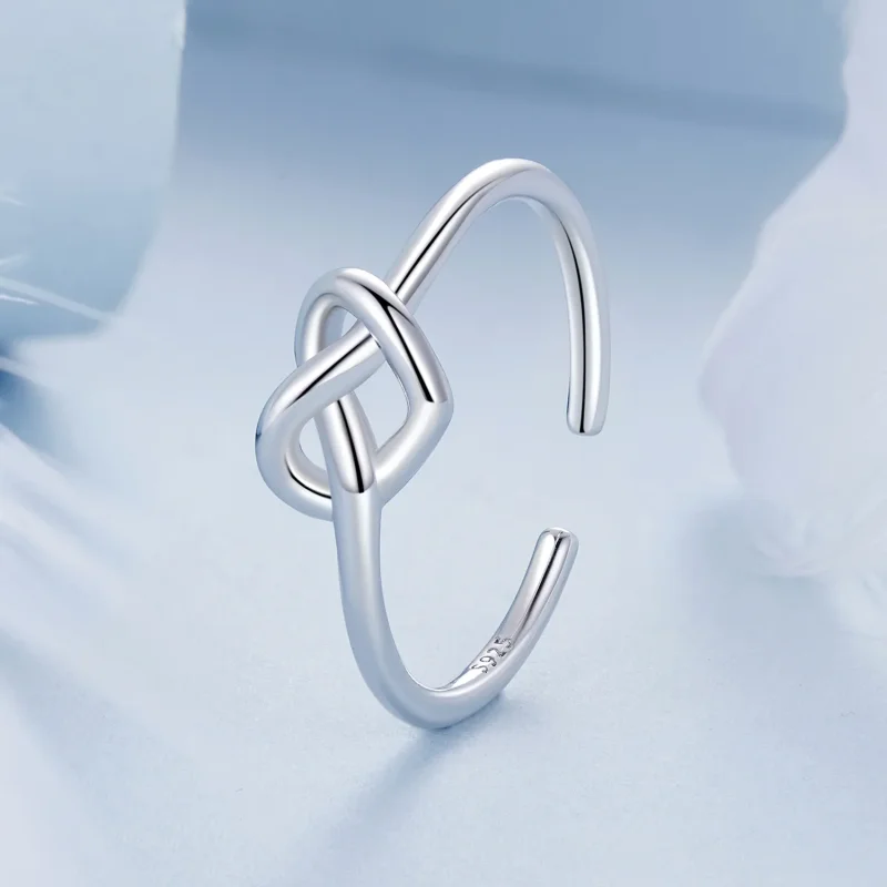 (immagine per) Anello aperto con cuore aggrovigliato stile PANDORA - BSR565-E - Visualizza 2