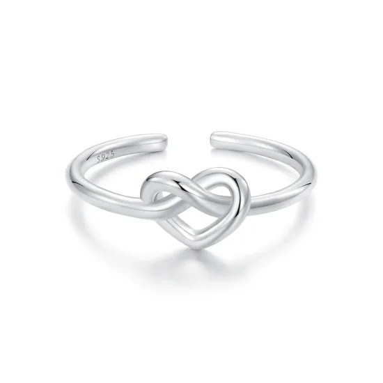 (immagine per) Anello aperto con cuore aggrovigliato stile PANDORA - BSR565-E