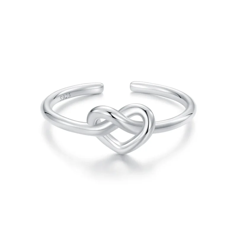 (immagine per) Anello aperto con cuore aggrovigliato stile PANDORA - BSR565-E