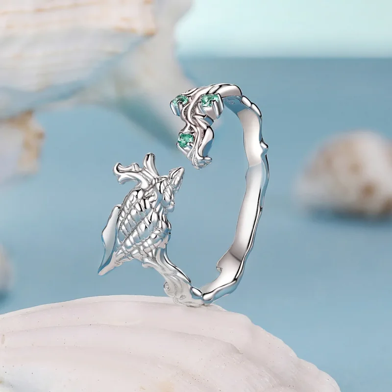 (immagine per) Anello aperto conchiglia stile PANDORA - BSR554-E - Visualizza 2