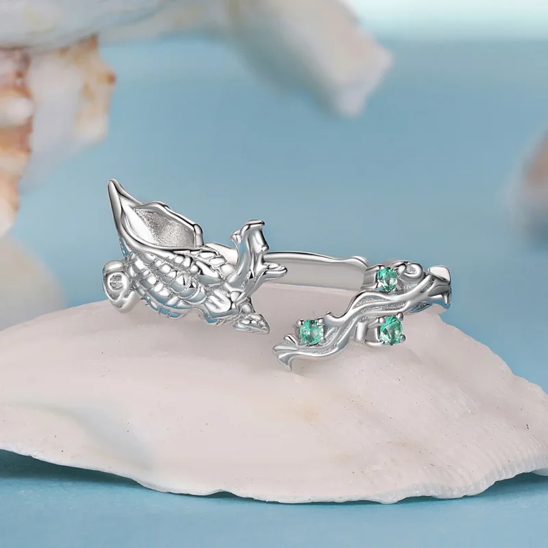 (immagine per) Anello aperto conchiglia stile PANDORA - BSR554-E - Visualizza 3