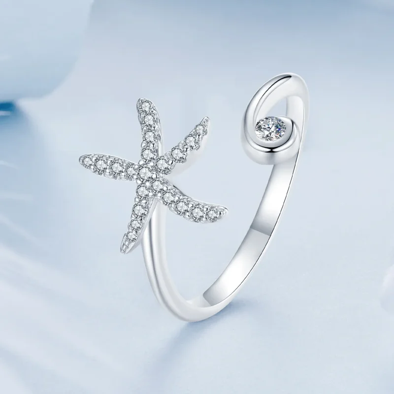 (immagine per) Anello aperto stella marina stile PANDORA - BSR560-E - Visualizza 2