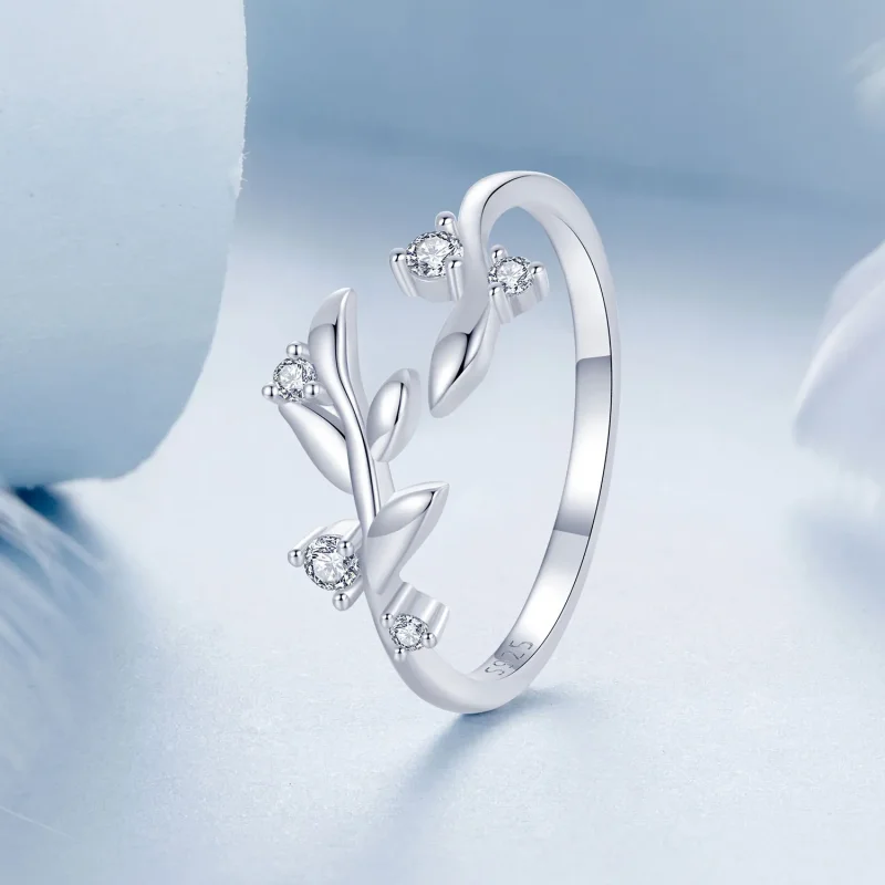 (immagine per) Anello foglia stile PANDORA - BSR562-E - Visualizza 2