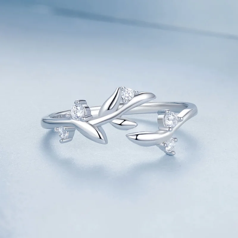 (immagine per) Anello foglia stile PANDORA - BSR562-E - Visualizza 3