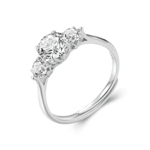 (immagine per) Anello PANDORA Style Romantic con Moissanite da 1 ct (con un certificato) - MSR051-E