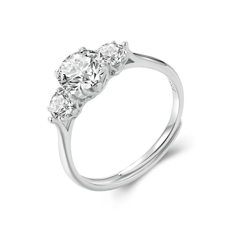 (immagine per) Anello PANDORA Style Romantic con Moissanite da 1 ct (con un certificato) - MSR051-E