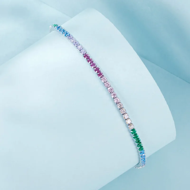 (immagine per) Bracciale Arcobaleno stile PANDORA - SCB277 - Visualizza 2