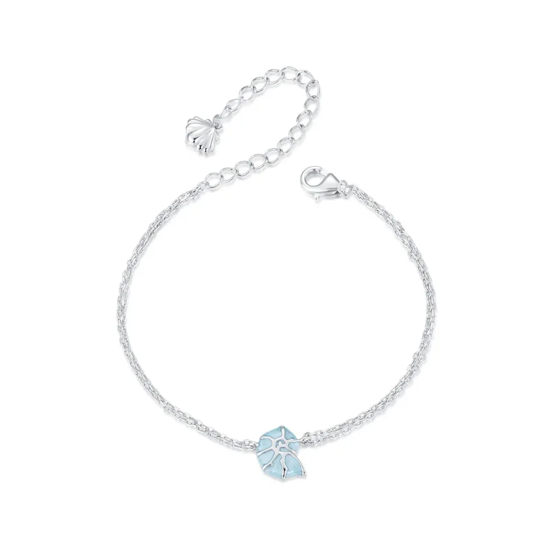 (immagine per) Bracciale con conchiglia blu stile PANDORA - BSB176