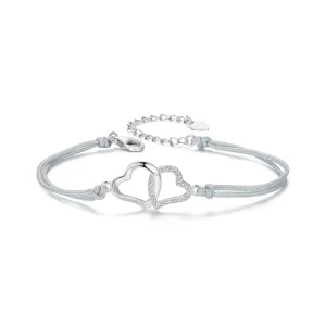 (immagine per) Bracciale con cuori intrecciati stile PANDORA - SCB274