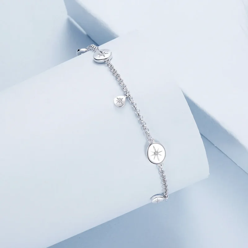 (immagine per) Bracciale con nappa a stella stile PANDORA - BSB182 - Visualizza 2