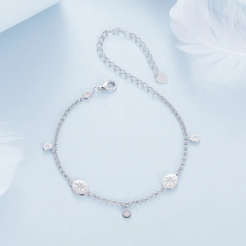 (immagine per) Bracciale con nappa a stella stile PANDORA - BSB182 - Visualizza 3