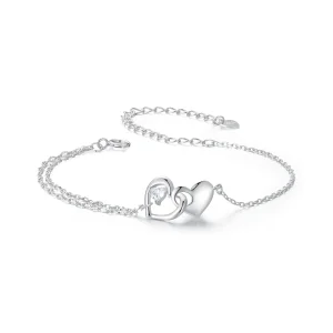 (immagine per) Bracciale doppio cuore stile PANDORA - BSB178