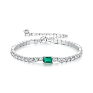 (immagine per) Bracciale elegante con smeraldi stile PANDORA - BSB179