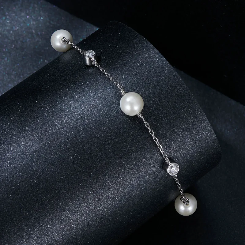 (immagine per) Bracciale PANDORA Style Sea Rhythm da 0,1 ct (con un certificato) - MSB017 - Visualizza 2