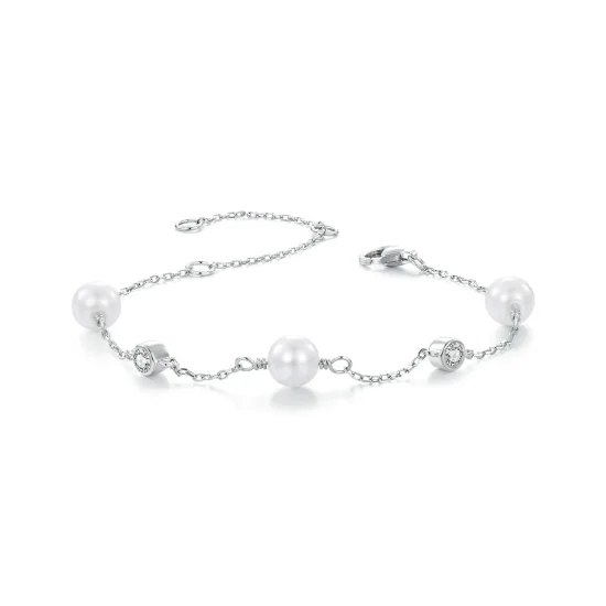 (immagine per) Bracciale PANDORA Style Sea Rhythm da 0,1 ct (con un certificato) - MSB017