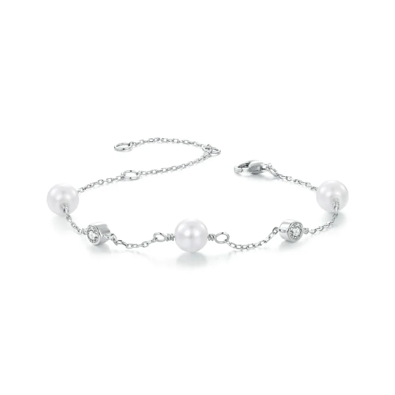 (immagine per) Bracciale PANDORA Style Sea Rhythm da 0,1 ct (con un certificato) - MSB017