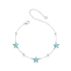 (immagine per) Bracciale verde acqua stella marina stile PANDORA - SCB276