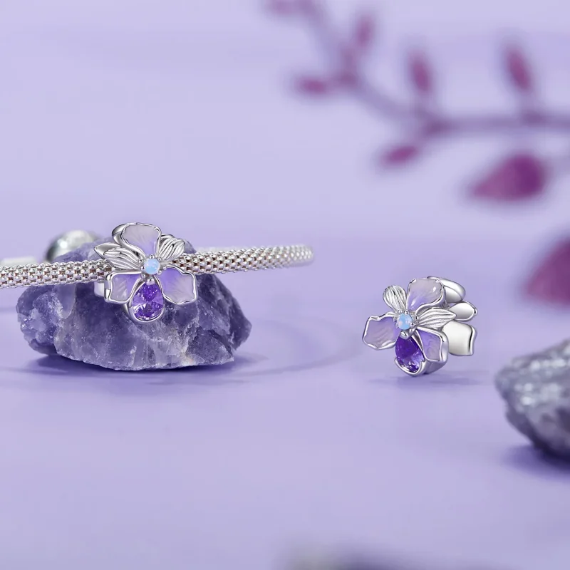 (immagine per) Charm PANDORA Style Romantico Iris - BSC1031 - Visualizza 4