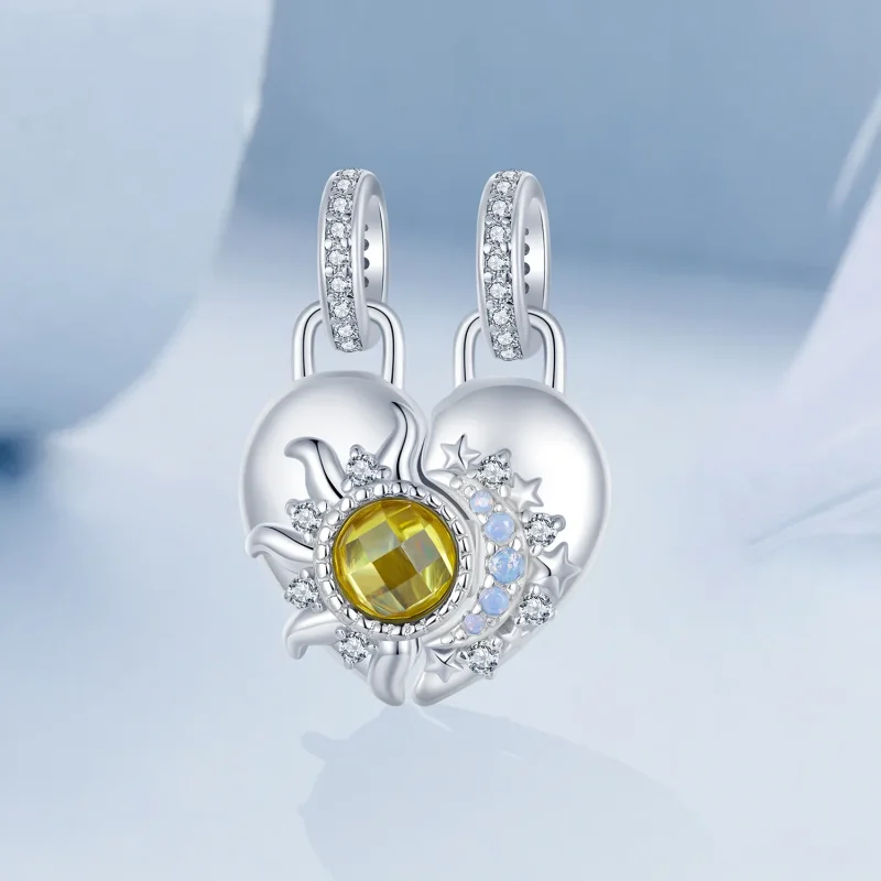(immagine per) Ciondolo Amore Sole e Luna in stile PANDORA - BSC1034 - Visualizza 2