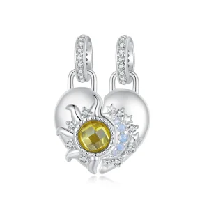 (immagine per) Ciondolo Amore Sole e Luna in stile PANDORA - BSC1034