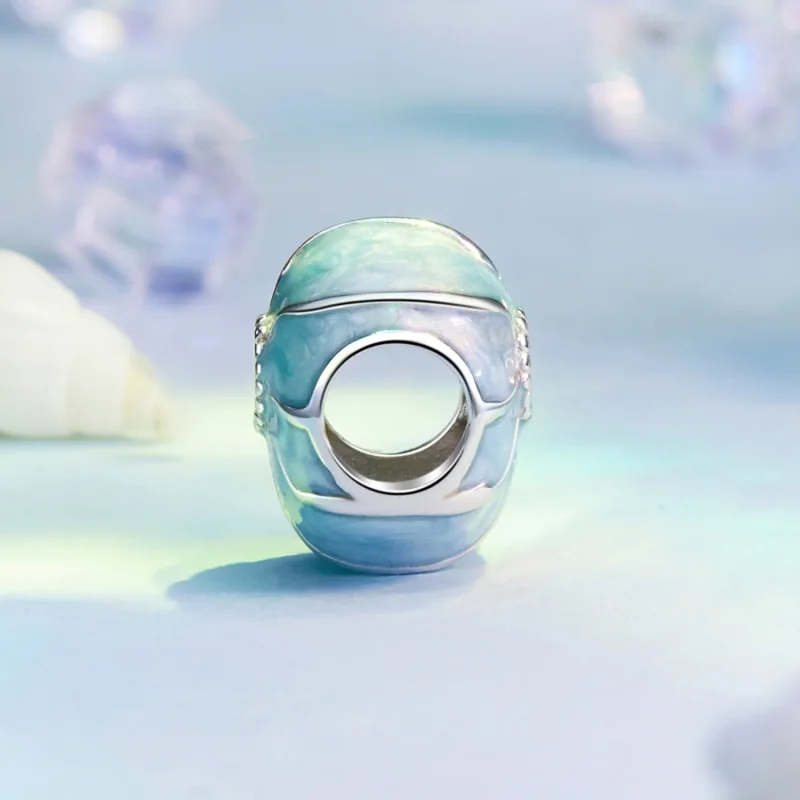 (immagine per) Ciondolo conchiglia blu stile PANDORA - BSC1018 - Visualizza 3