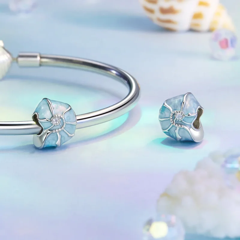 (immagine per) Ciondolo conchiglia blu stile PANDORA - BSC1018 - Visualizza 4