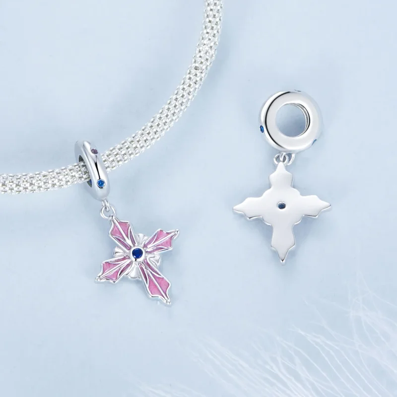 (immagine per) Ciondolo croce stile PANDORA - BSC1023 - Visualizza 4