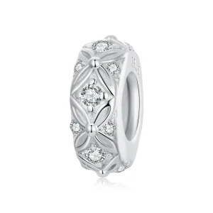(immagine per) Ciondolo distanziatore in silicone con motivo in rilievo stile PANDORA - BSC1011