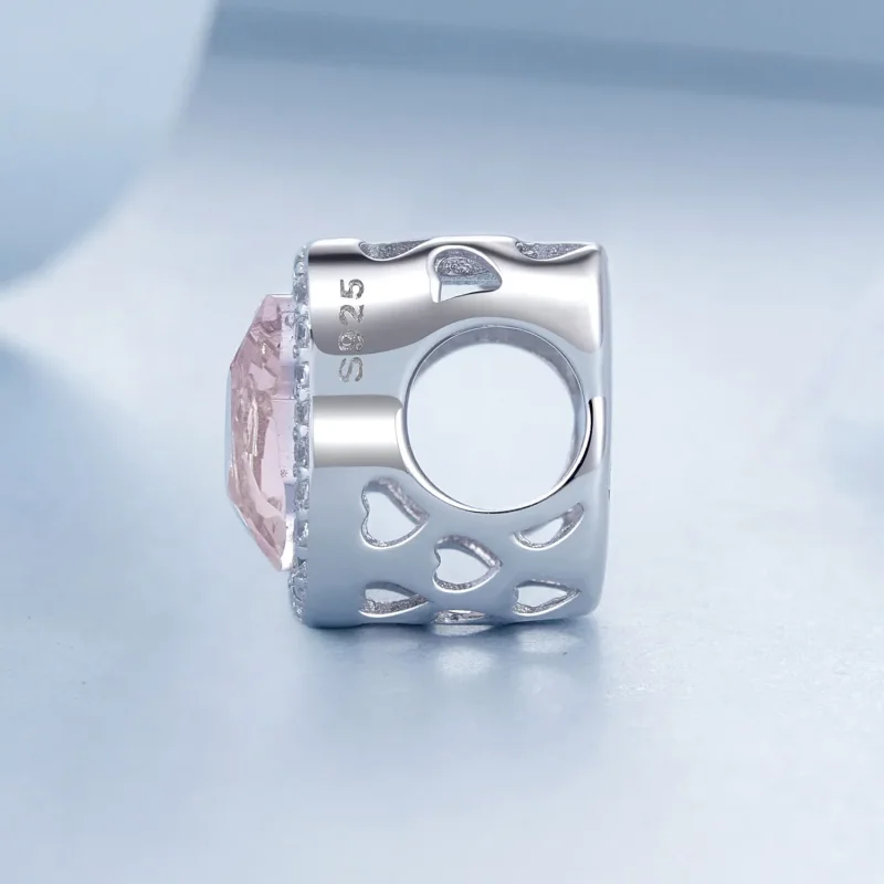 (immagine per) Ciondolo gatto rosa stile PANDORA - BSC1020 - Visualizza 3