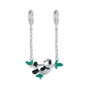 (immagine per) Ciondolo in argento Panda della foresta di bambù in stile PANDORA - SCC2810