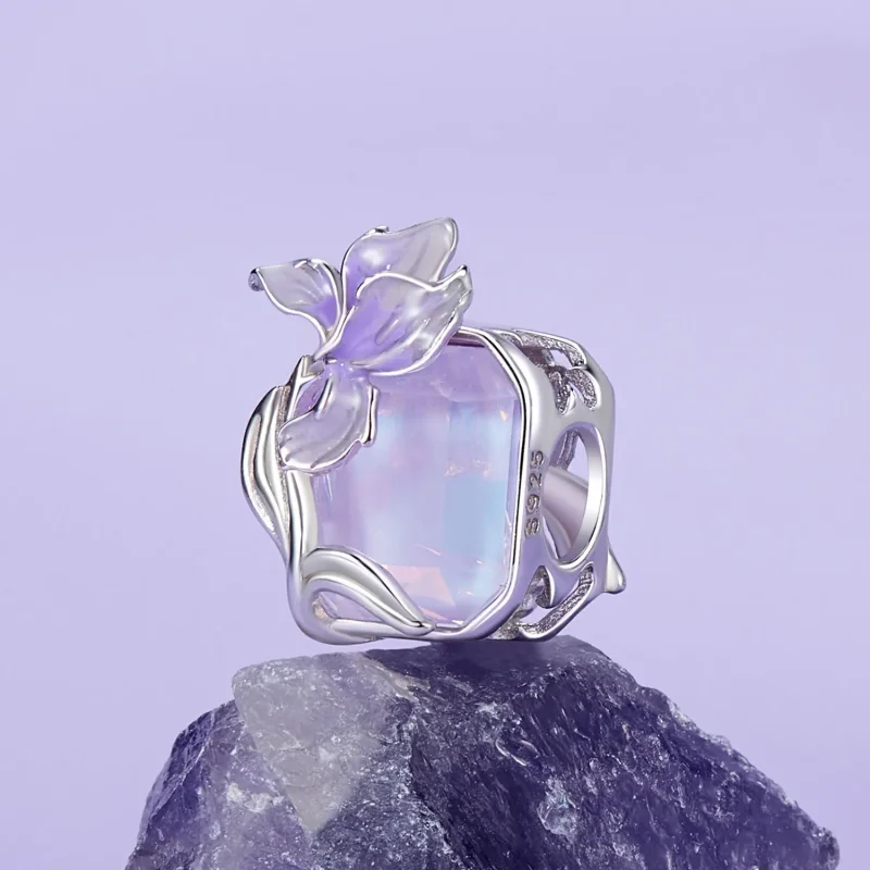 (immagine per) Ciondolo Iris di cristallo stile PANDORA - BSC1032 - Visualizza 2
