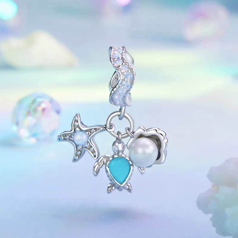 (immagine per) Ciondolo oceano blu stile PANDORA - BSC992 - Visualizza 2