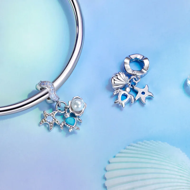 (immagine per) Ciondolo oceano blu stile PANDORA - BSC992 - Visualizza 4