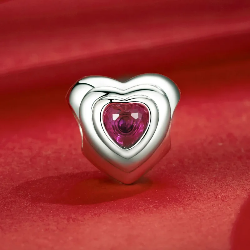 (immagine per) Ciondolo PANDORA Style Love Heart Classico Halo - SCC2776 - Visualizza 2