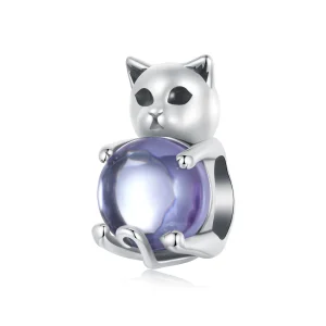 (immagine per) Ciondolo pietra portafortuna PANDORA Style Cat - SCC2796