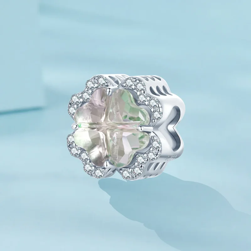 (immagine per) Ciondolo quadrifoglio in stile PANDORA - SCC2803 - Visualizza 2