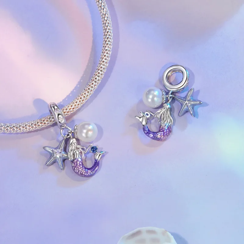(immagine per) Ciondolo sirena stile PANDORA - SCC2768 - Visualizza 4