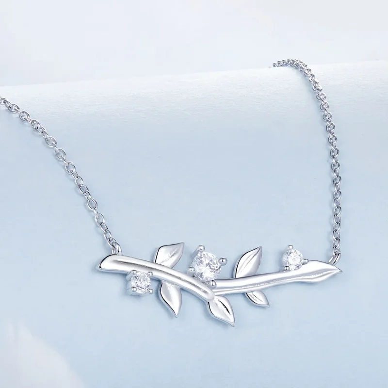 (immagine per) Collana a foglia stile PANDORA - BSN391 - Visualizza 2