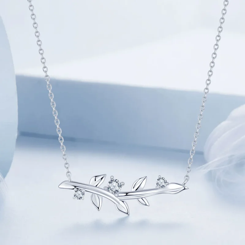 (immagine per) Collana a foglia stile PANDORA - BSN391 - Visualizza 3
