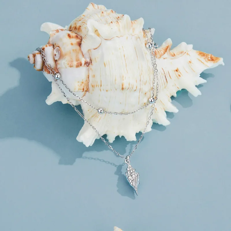 (immagine per) Collana con conchiglia stile PANDORA - BSN387 - Visualizza 2
