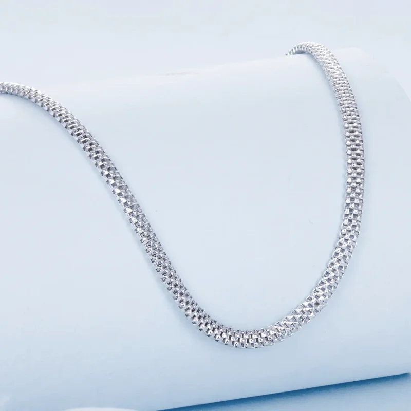 (immagine per) Collana intrecciata stile PANDORA - BSA009 - Visualizza 2