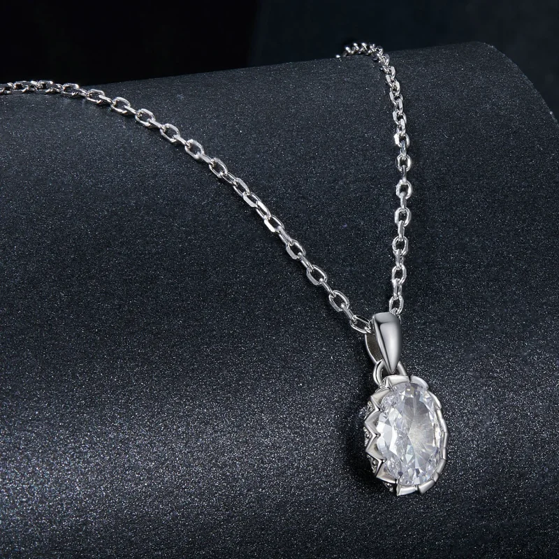 (immagine per) Collana PANDORA Style Brilliant Beauty da 1 ct con moissanite (con un certificat - Visualizza 2